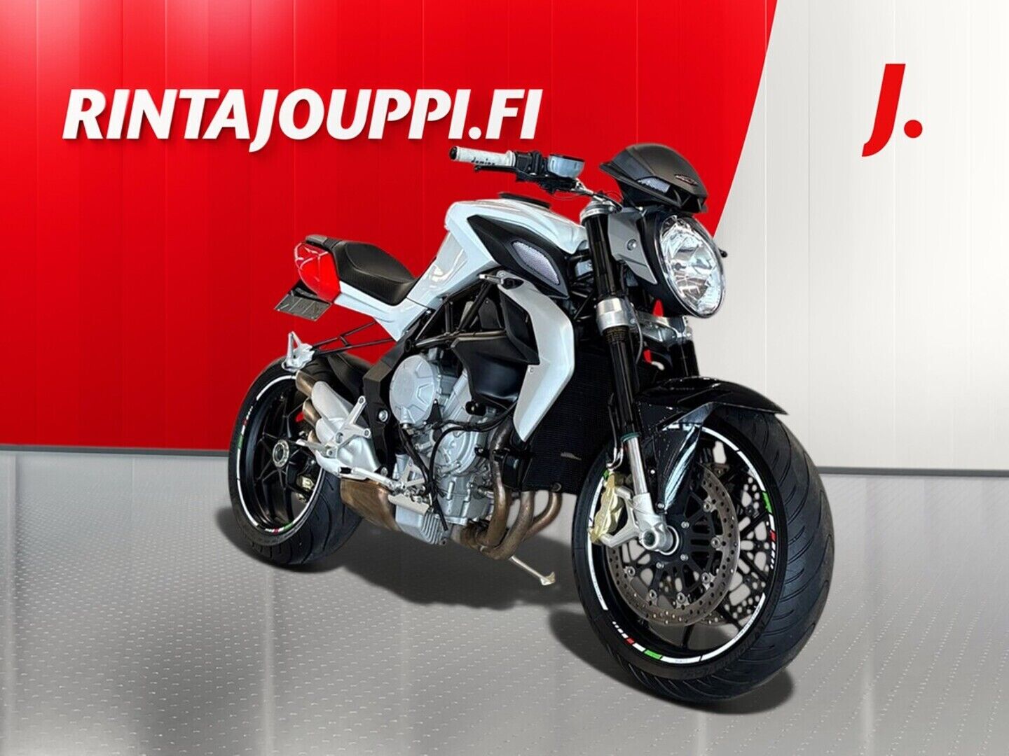 Valkoinen Mv agusta BRUTALE