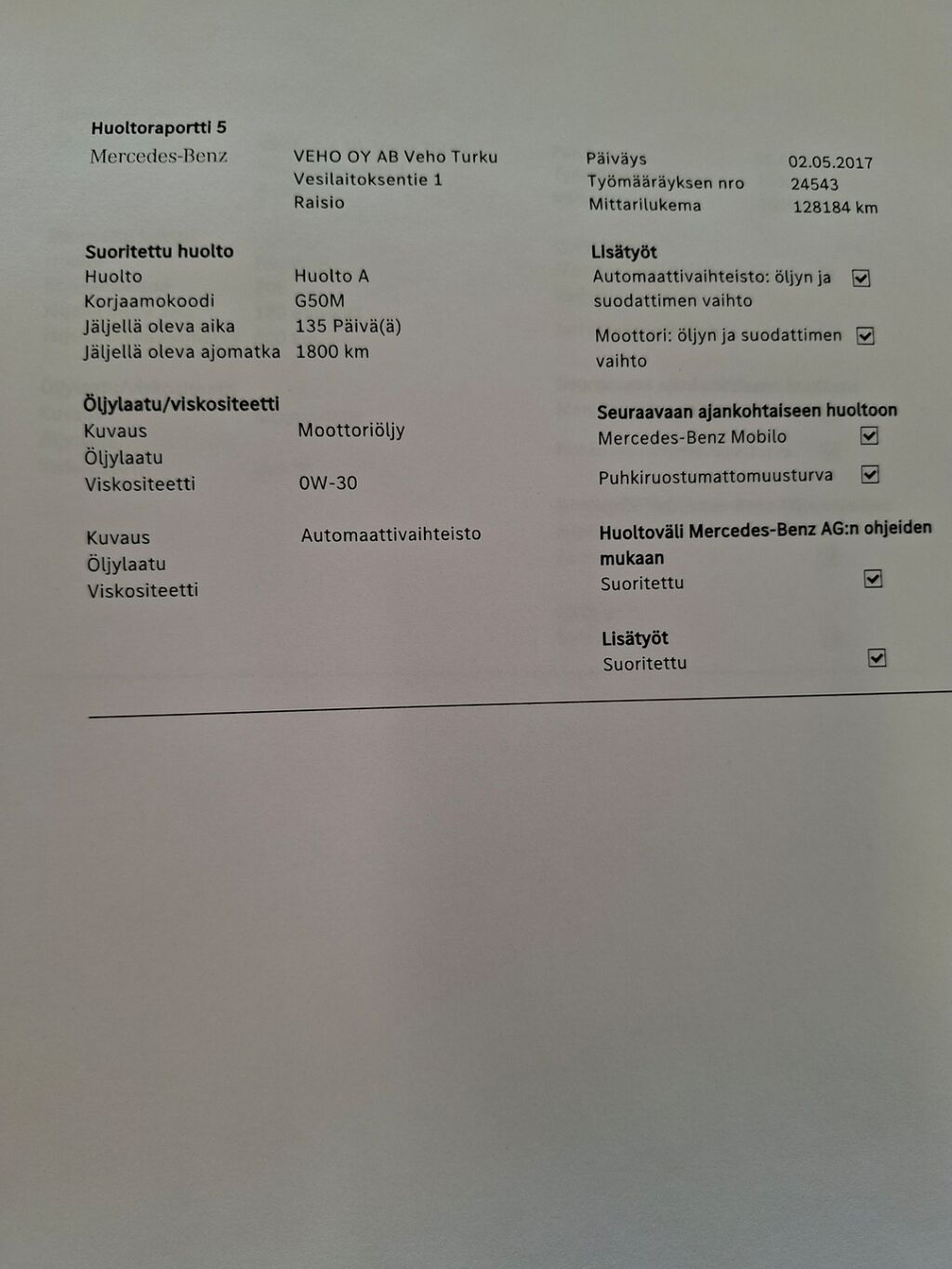 Mercedes-Benz C 2014 Harmaa