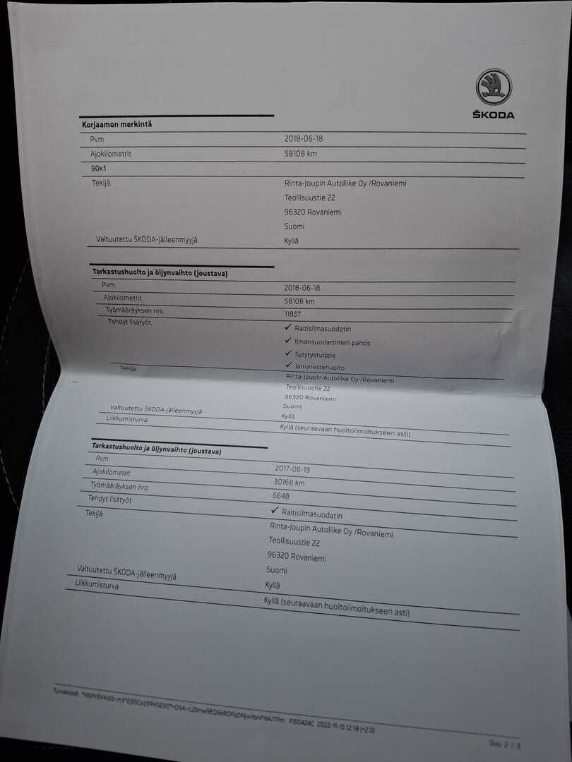 Skoda Yeti 2016 Valkoinen