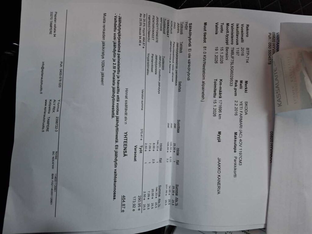 Skoda Yeti 2016 Valkoinen