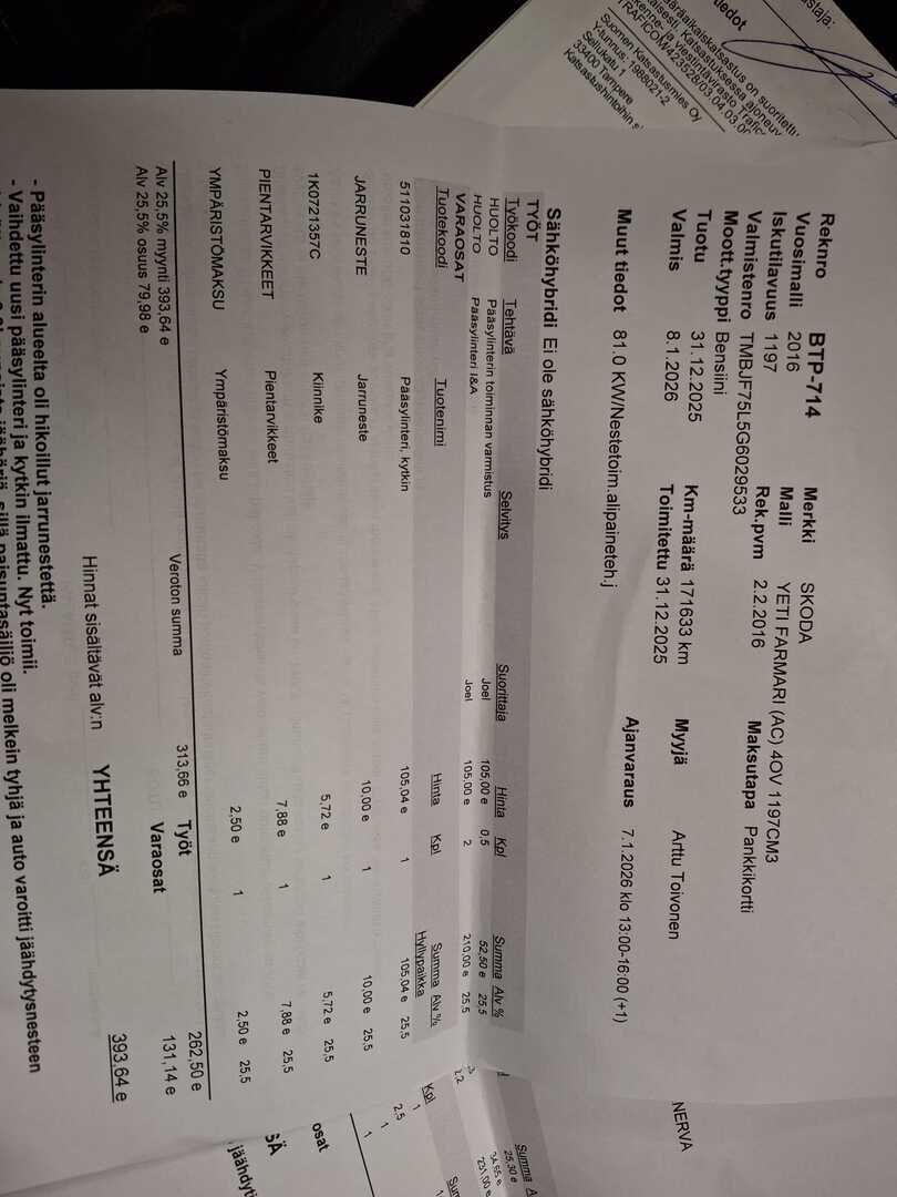 Skoda Yeti 2016 Valkoinen