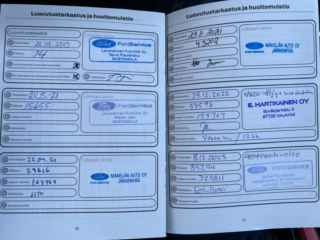 Ford Focus 2019 Valkoinen