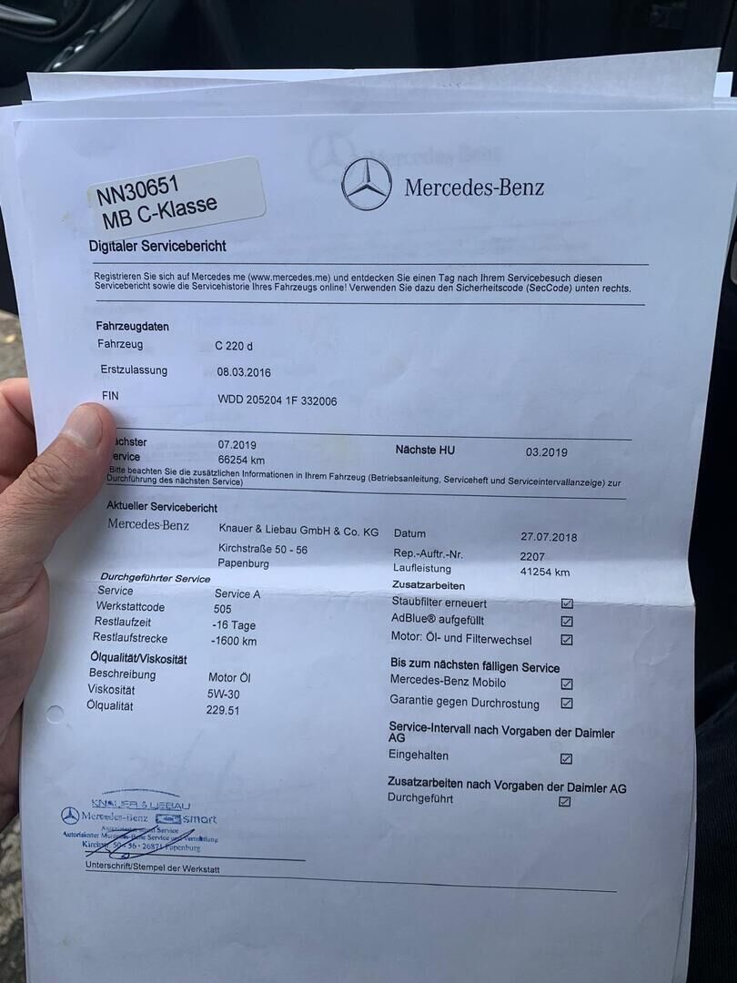 Mercedes-Benz C 2016 Harmaa