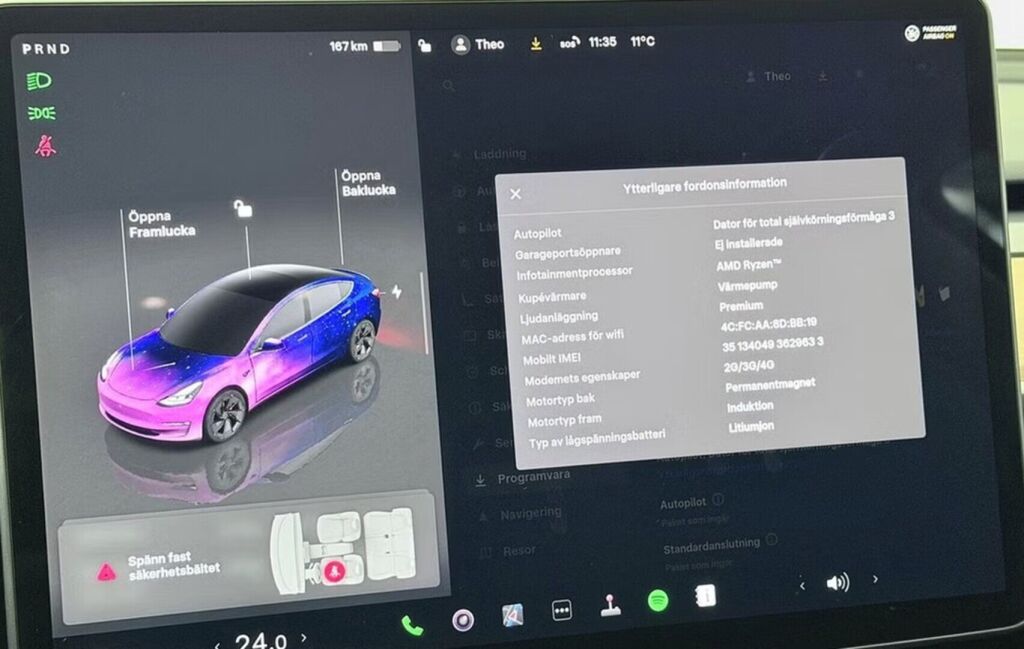 Tesla Model 3 2023 Harmaa