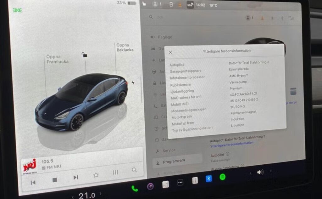 Tesla Model 3 2023 Harmaa