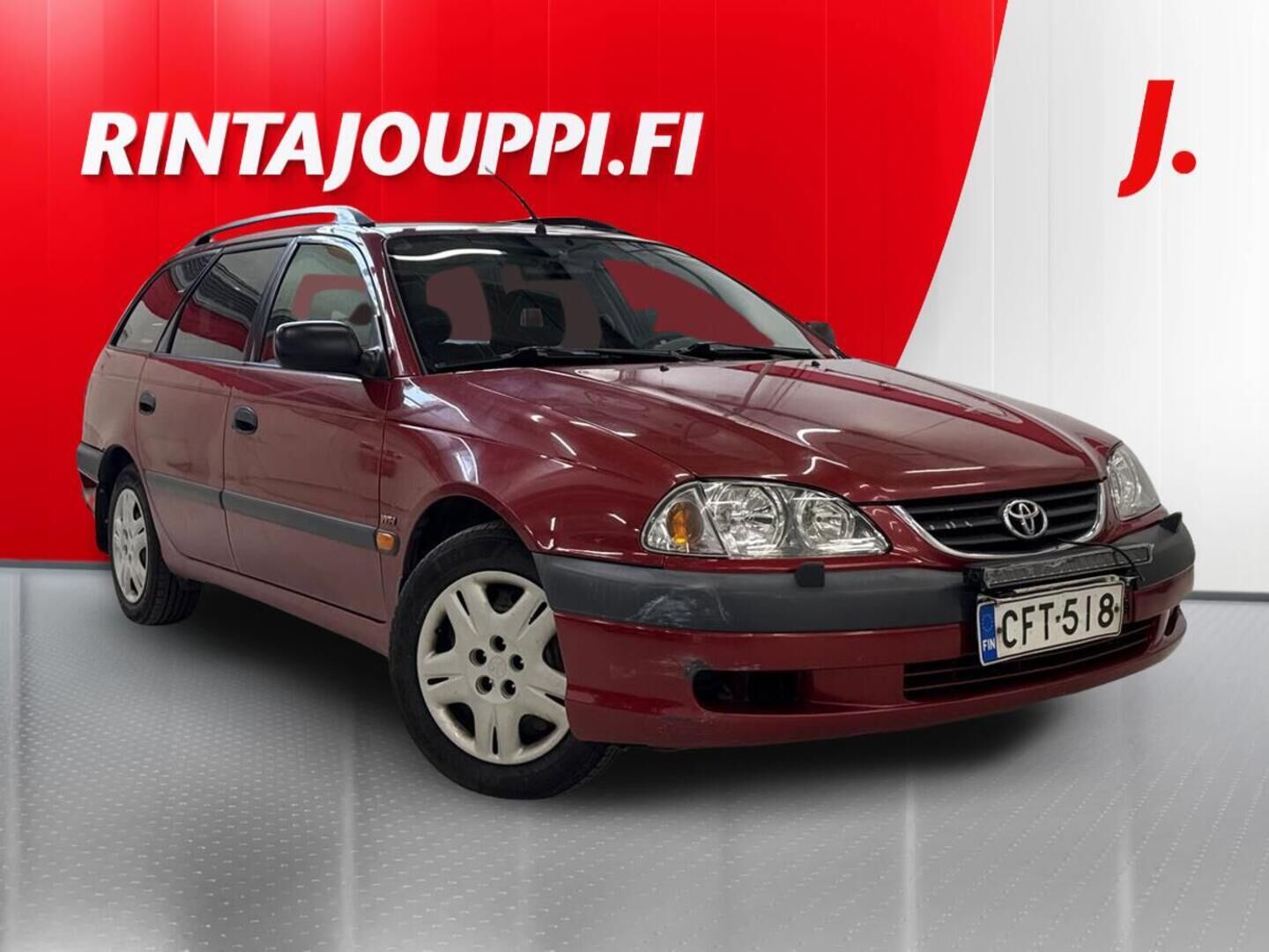 Punainen Toyota Avensis