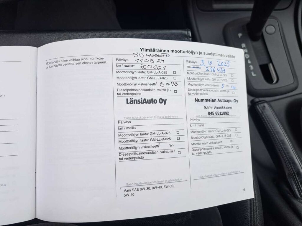 Saab 9-5 2008 Valkoinen