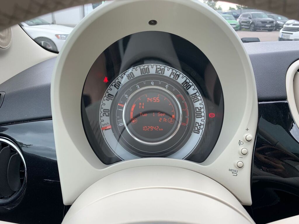 Fiat 500 2016 Musta