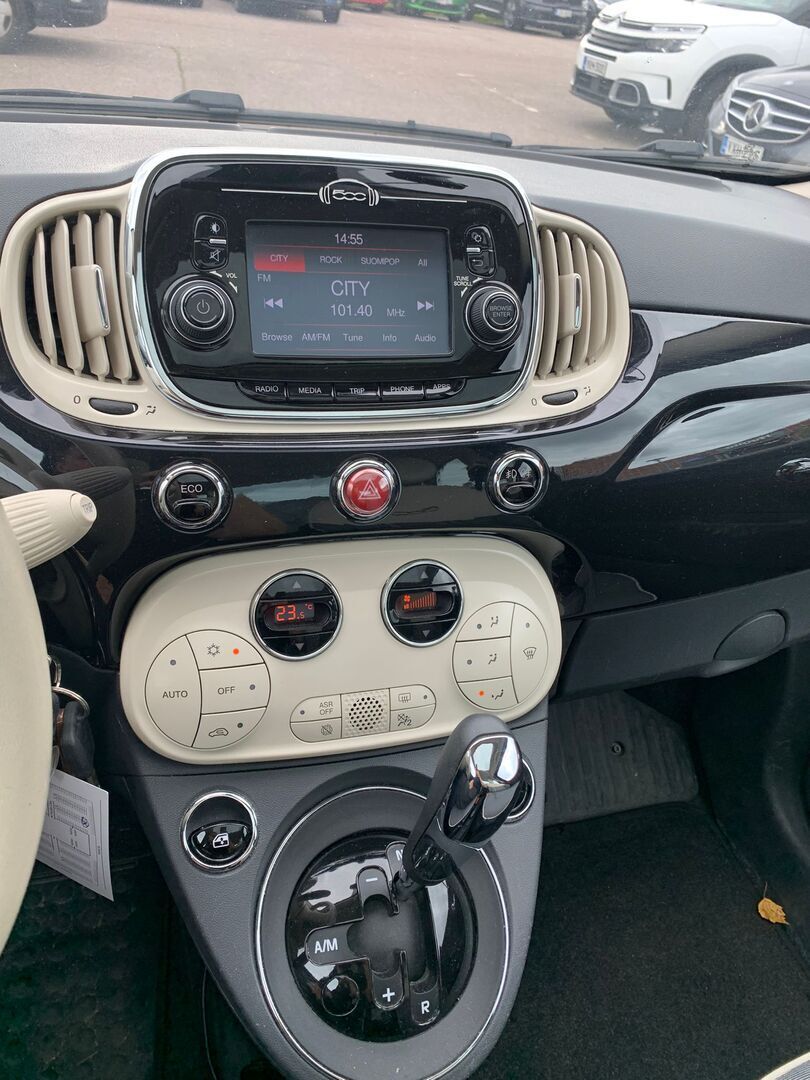 Fiat 500 2016 Musta