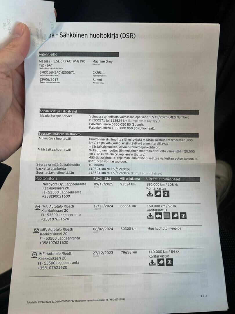 Mazda Mazda2 2017 Harmaa