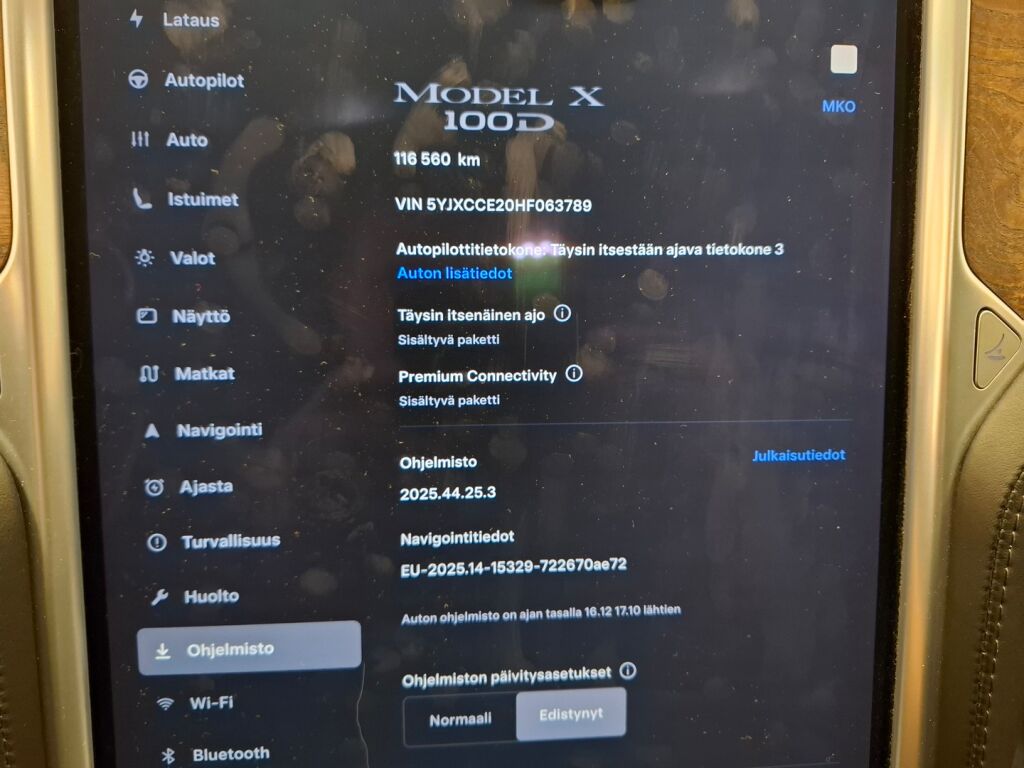 Tesla Model X 2017 Valkoinen