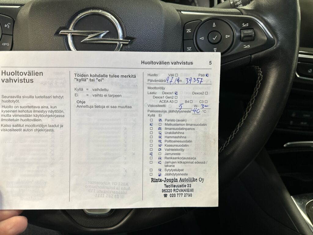 Opel Insignia 2018 Valkoinen