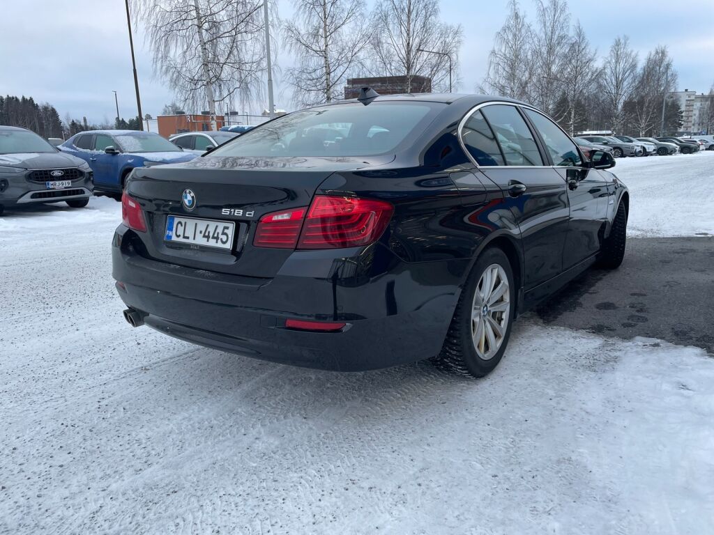 BMW 518 2017 Musta