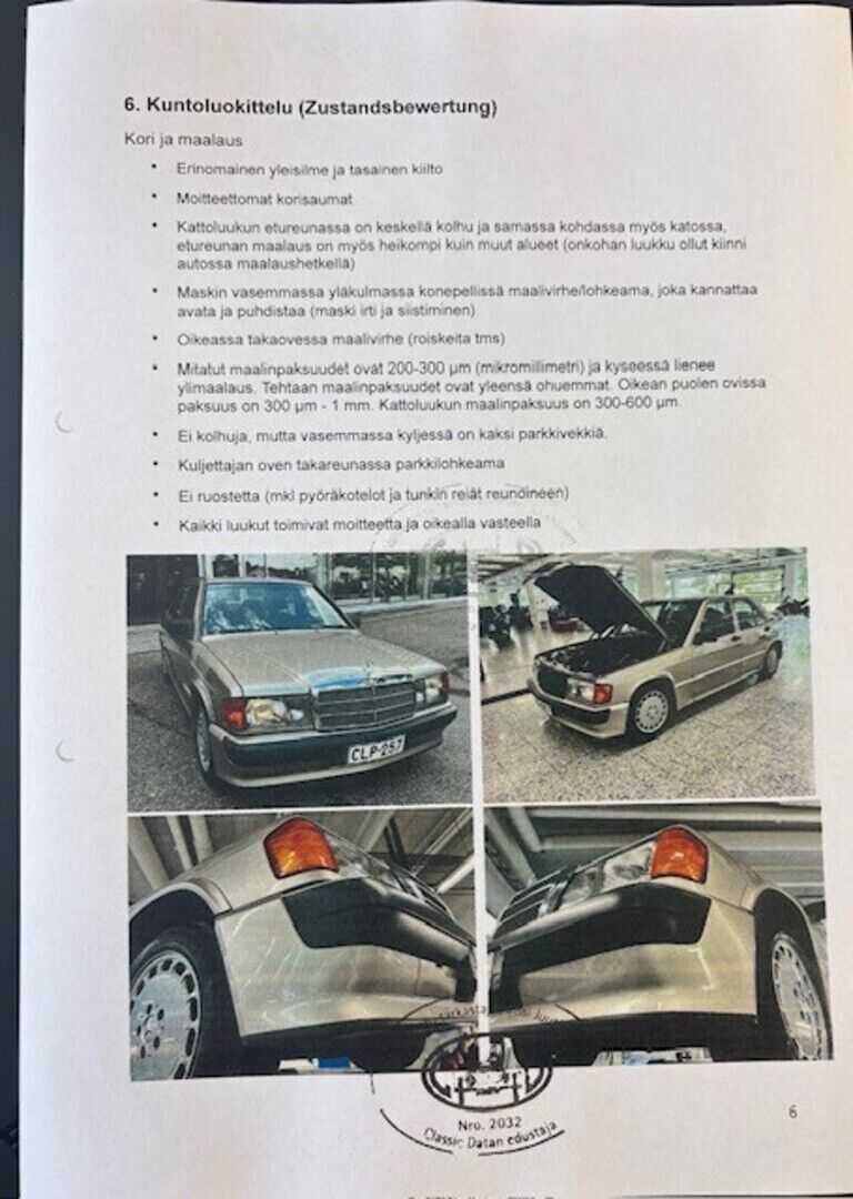Mercedes-Benz 190 1986 Harmaa