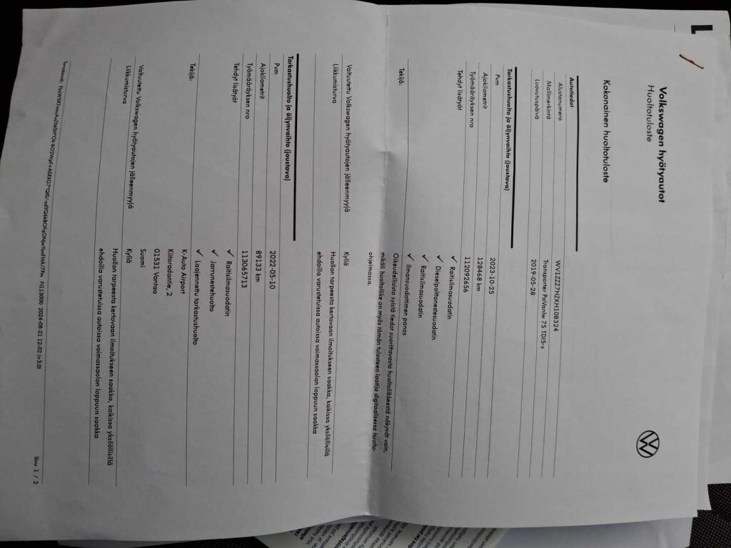 Volkswagen Transporter 2019 Punainen