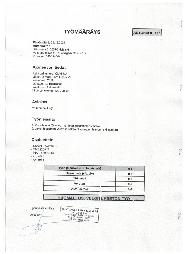 Ford Fiesta 2019 Sininen