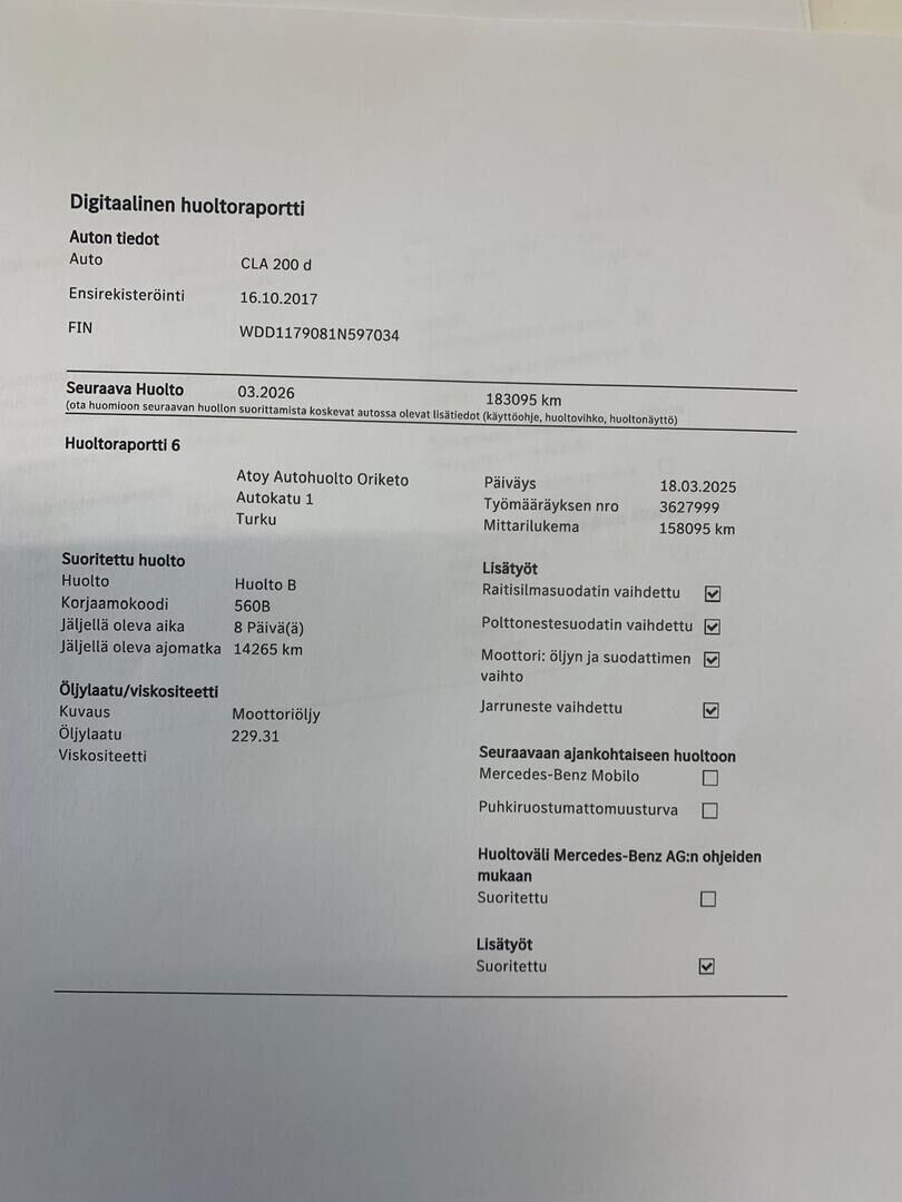 Mercedes-Benz CLA 2017 Musta