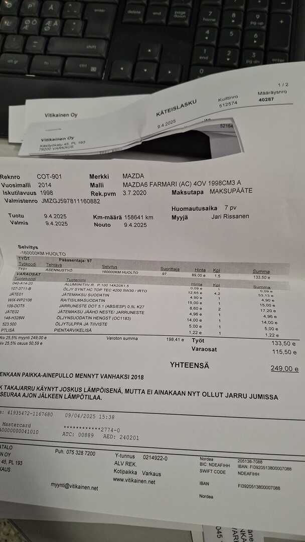 Mazda Mazda6 2014 Valkoinen