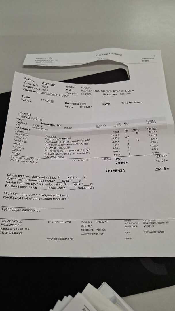 Mazda Mazda6 2014 Valkoinen