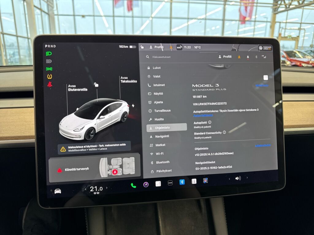 Tesla Model 3 2021 Valkoinen