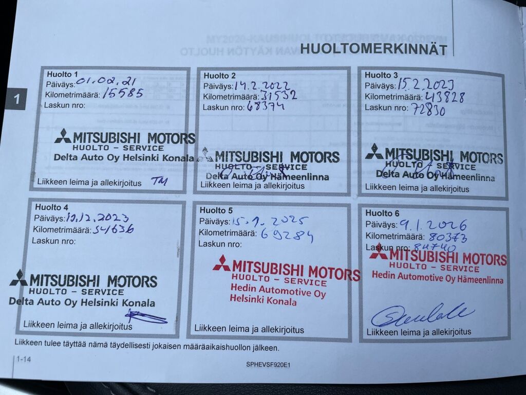 Mitsubishi Outlander PHEV 2020 Musta