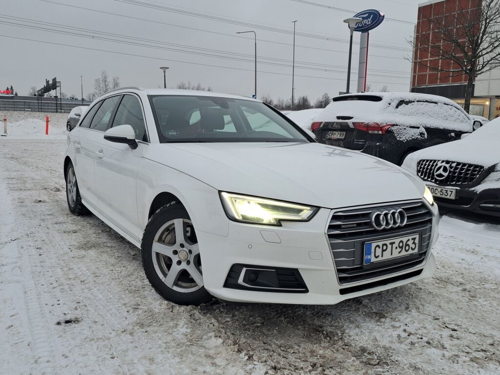 Audi A4 2018 Valkoinen
