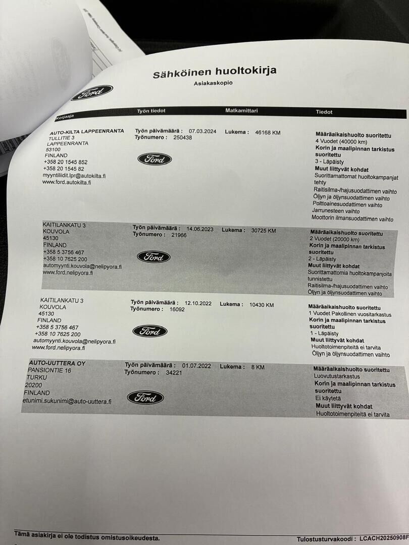 Ford Transit Connect 2022 Valkoinen