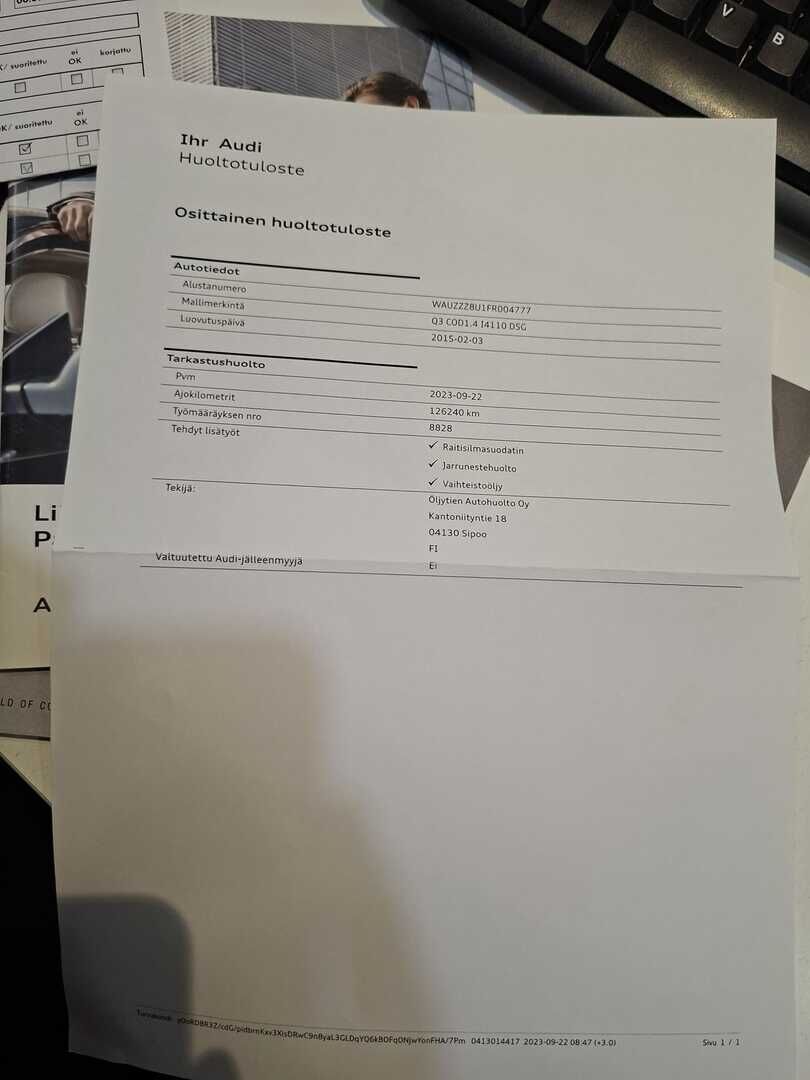 Audi Q3 2015 Harmaa