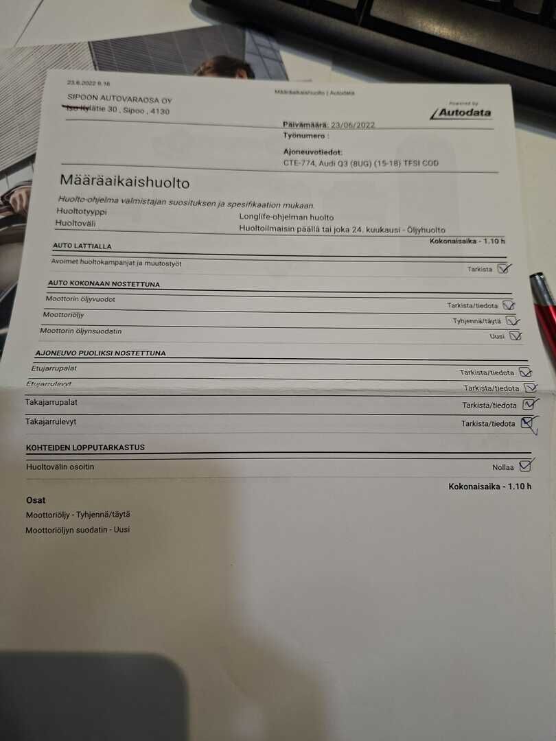 Audi Q3 2015 Harmaa