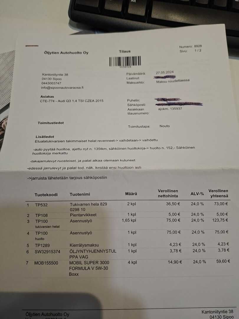Audi Q3 2015 Harmaa