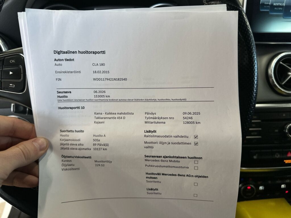 Mercedes-Benz CLA 2015 Valkoinen