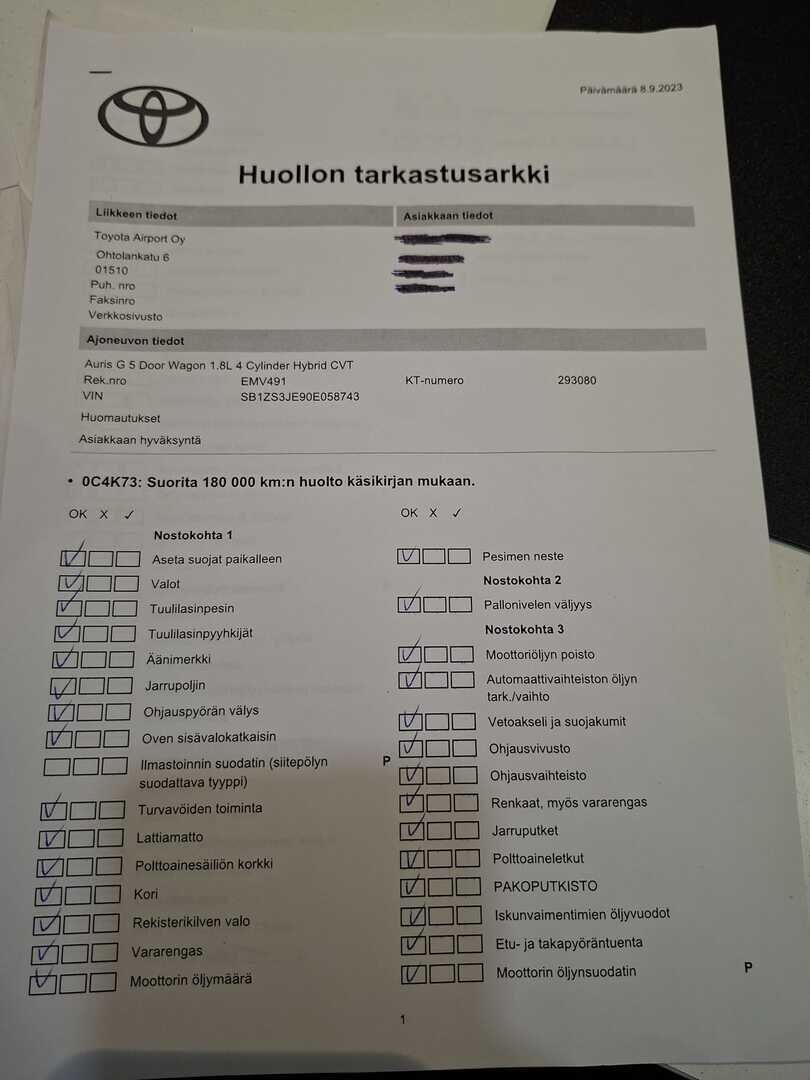 Toyota Auris 2014 Valkoinen