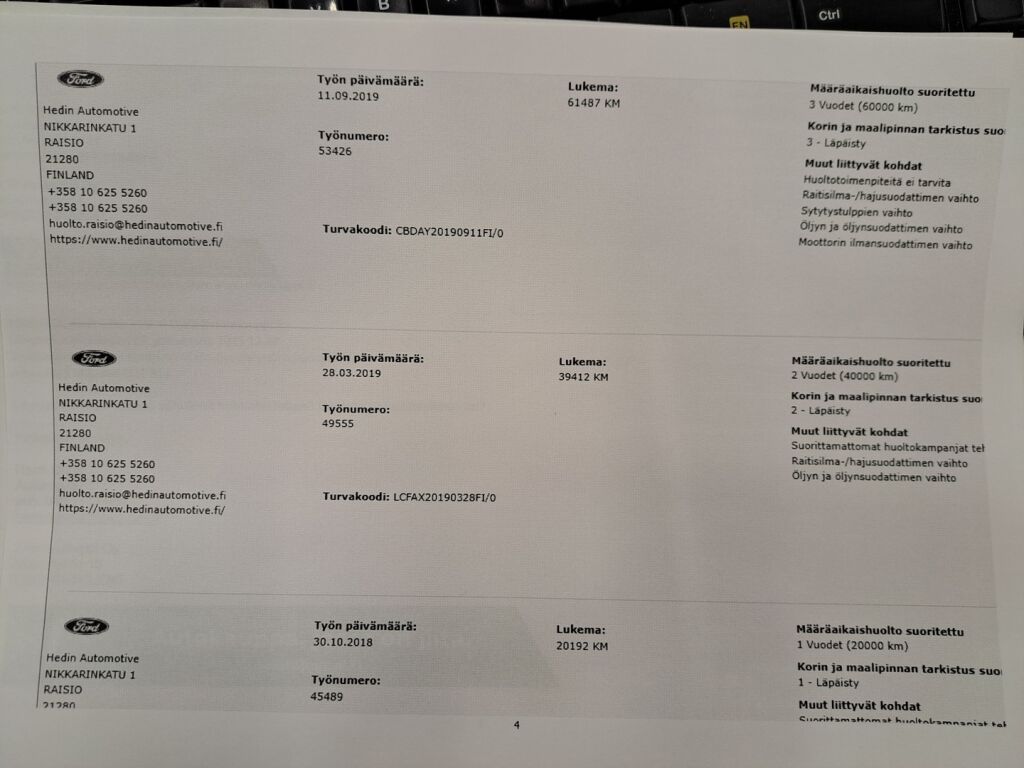 Ford Mondeo 2018 Valkoinen