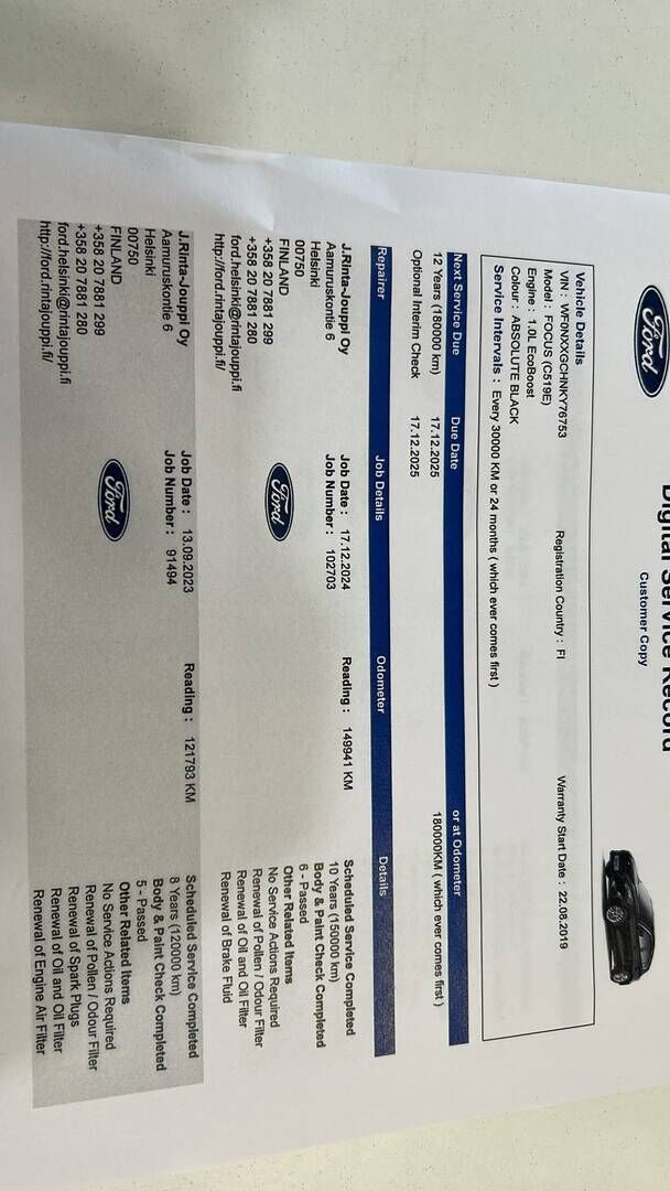 Ford Focus 2019 Musta