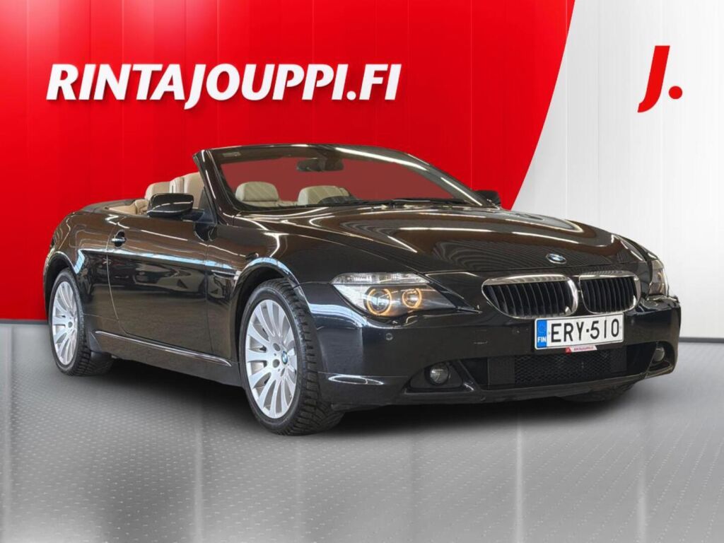 BMW 630 2006 Musta