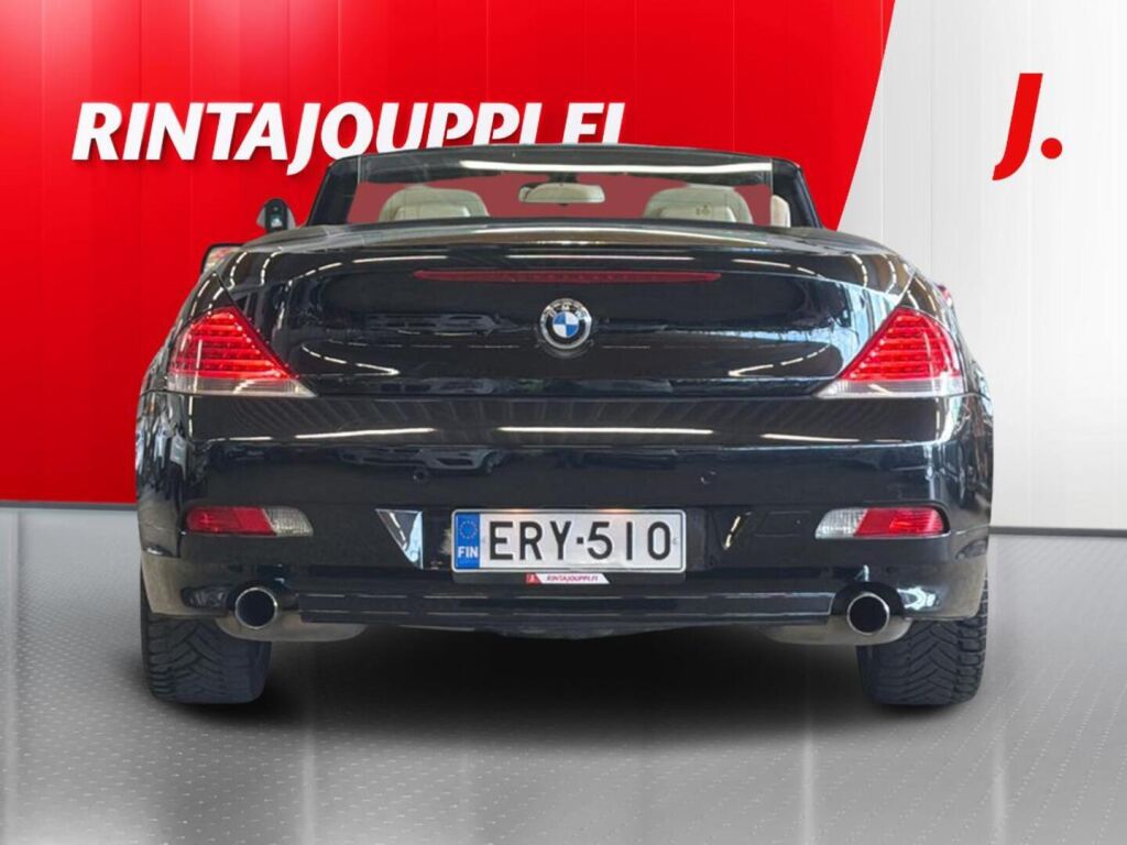 BMW 630 2006 Musta