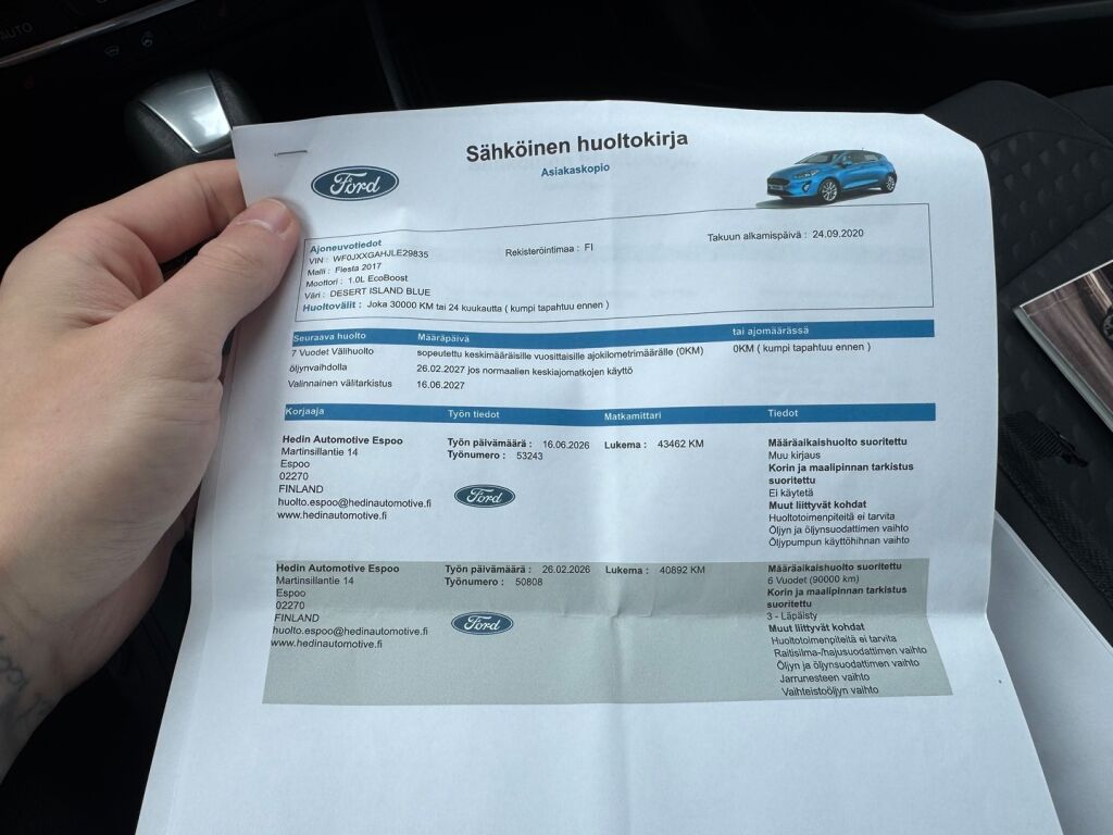 Ford Fiesta 2021 Sininen