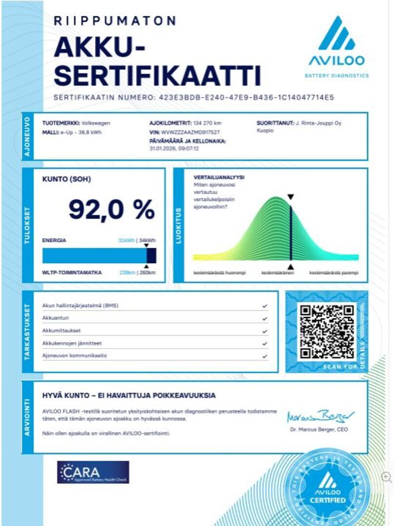 Volkswagen up! 2021 Valkoinen