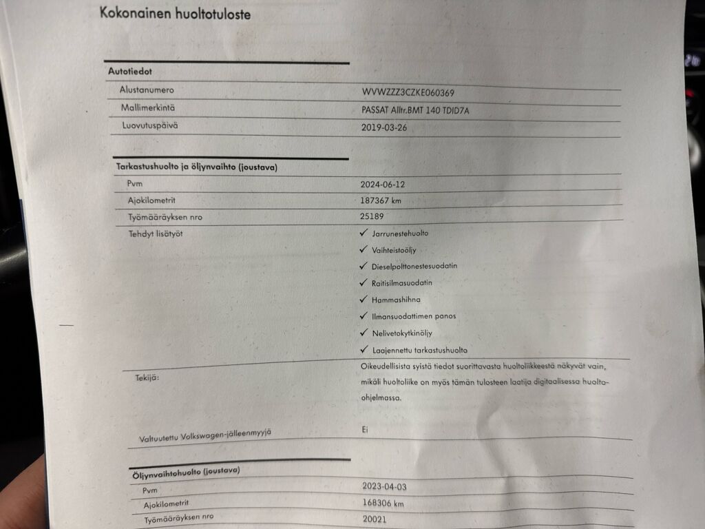 Volkswagen Passat 2019 Hopea