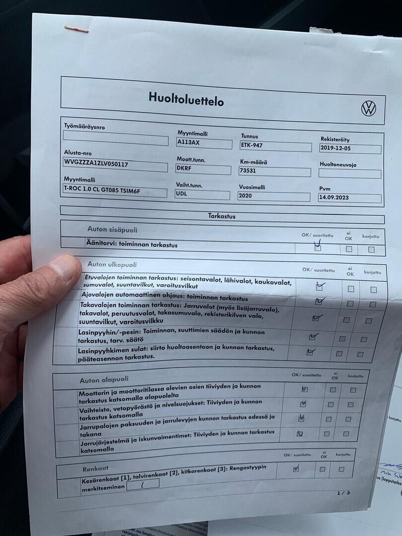 Volkswagen T-Roc 2019 Valkoinen