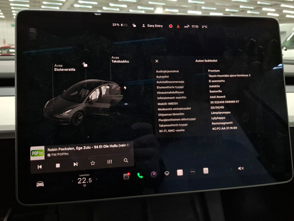 Tesla Model 3 2021 Valkoinen