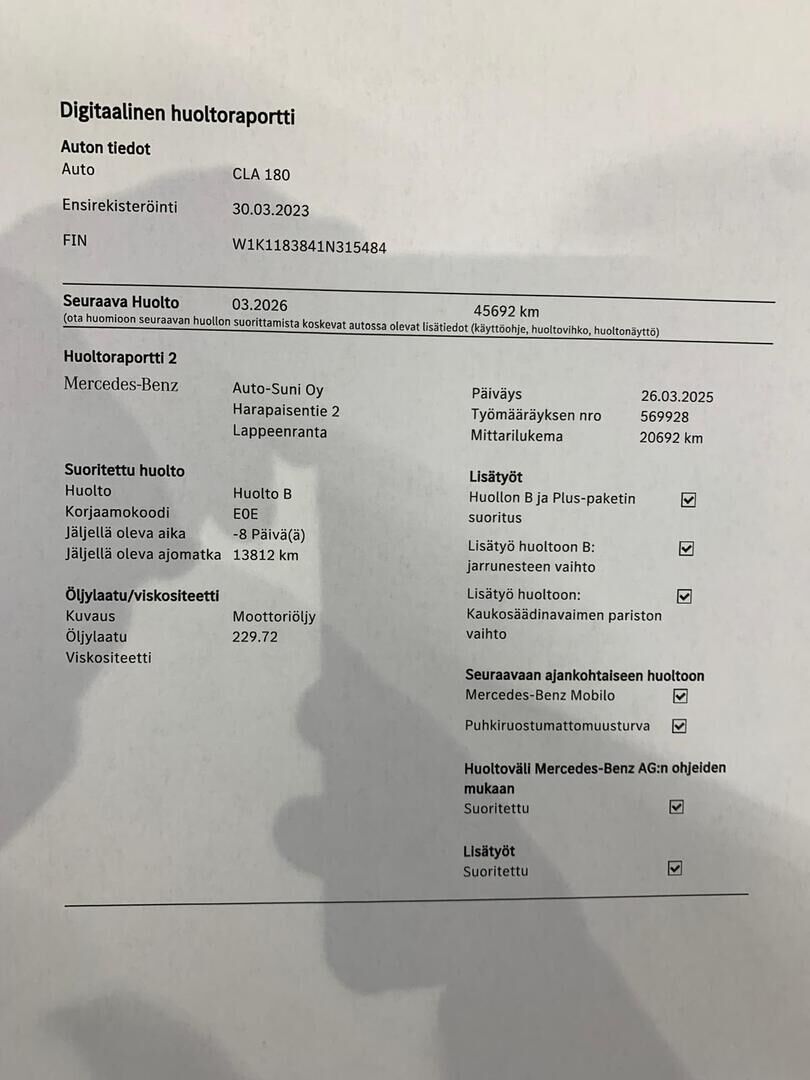 Mercedes-Benz CLA 2023 Harmaa