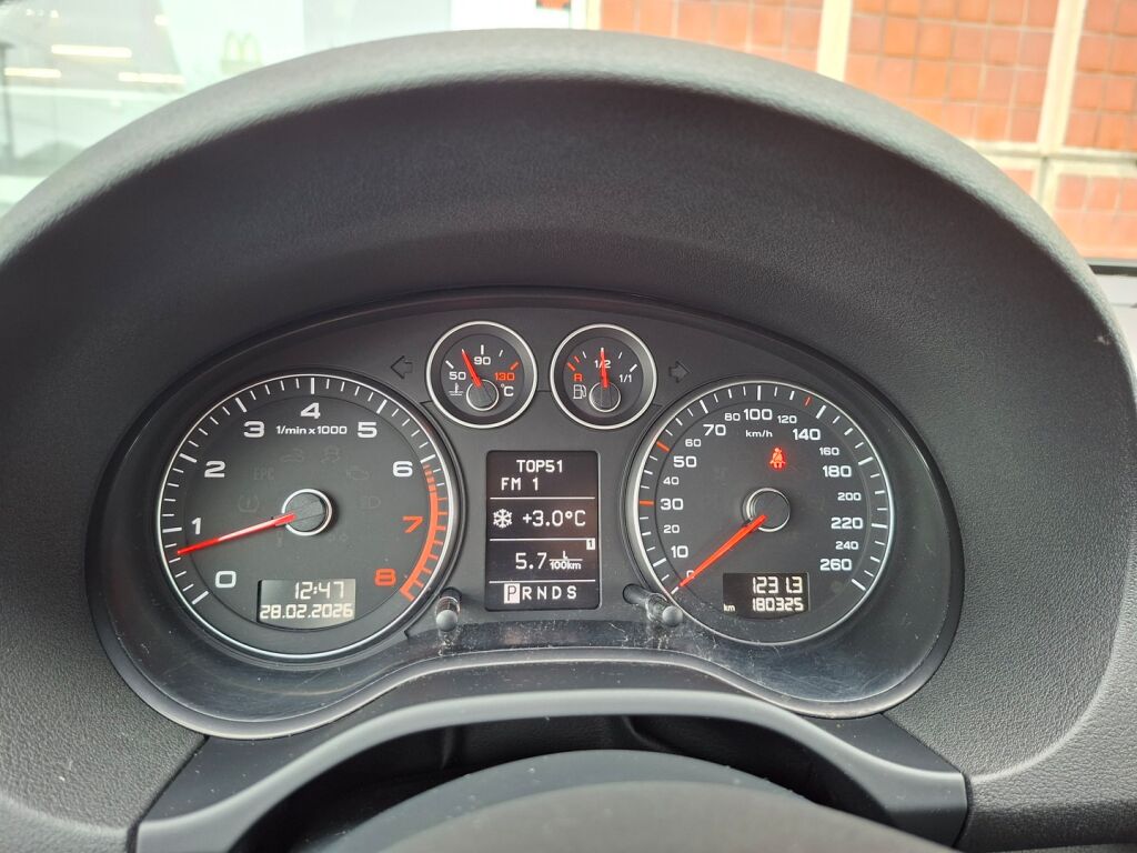 Audi A3 2008 Musta