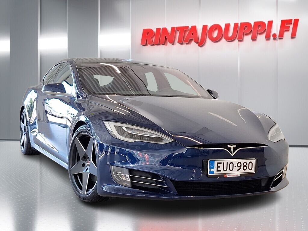 Tesla Model S 2018 Sininen