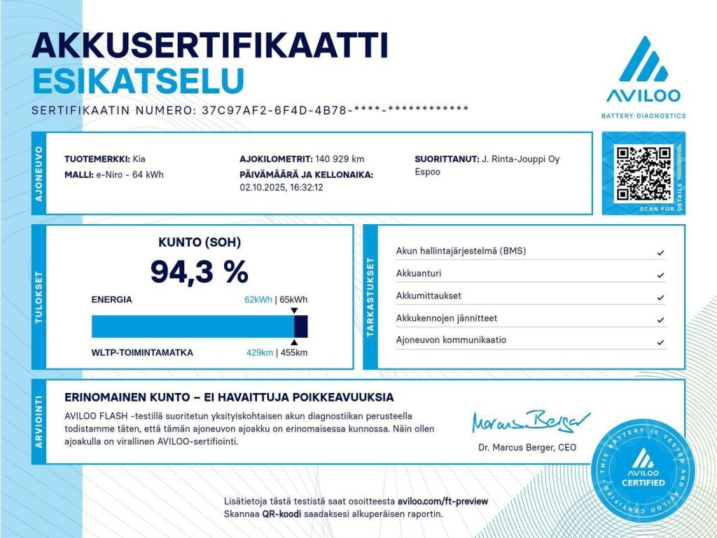 Kia Niro Electric 2020 Musta