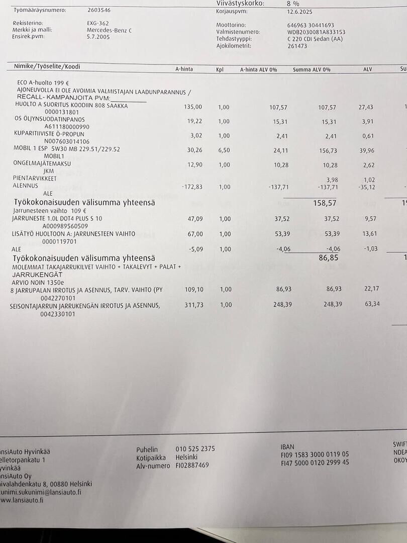 Mercedes-Benz C 2005 Sininen