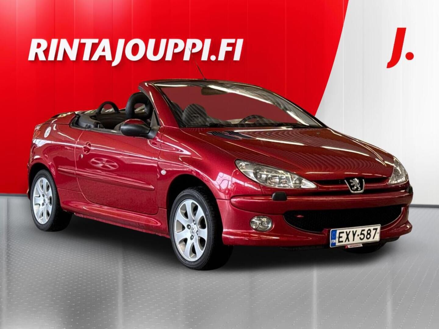 Punainen Peugeot 206