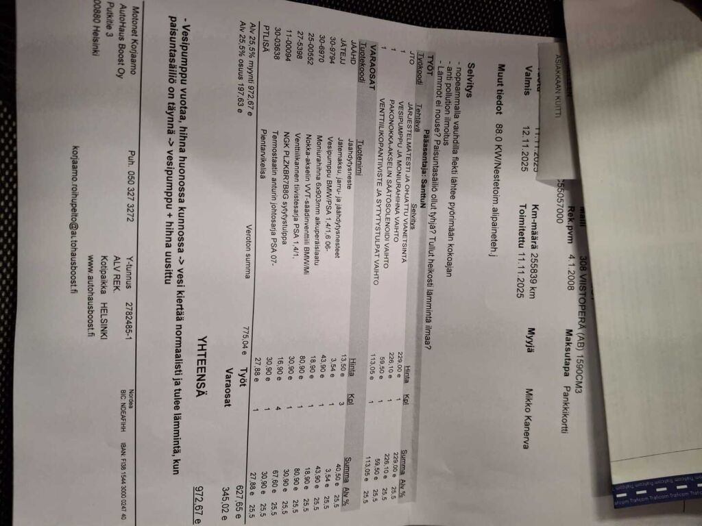 Peugeot 308 2008 Punainen