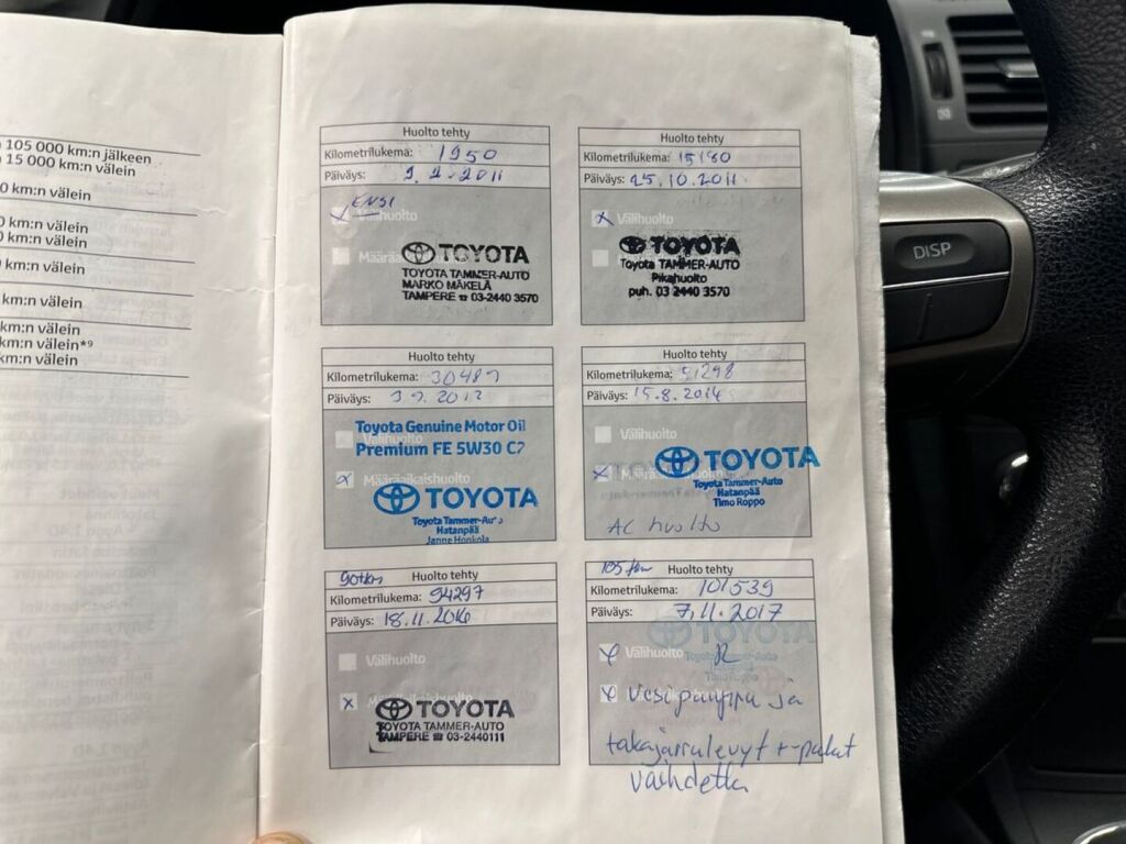 Toyota Avensis 2011 Musta