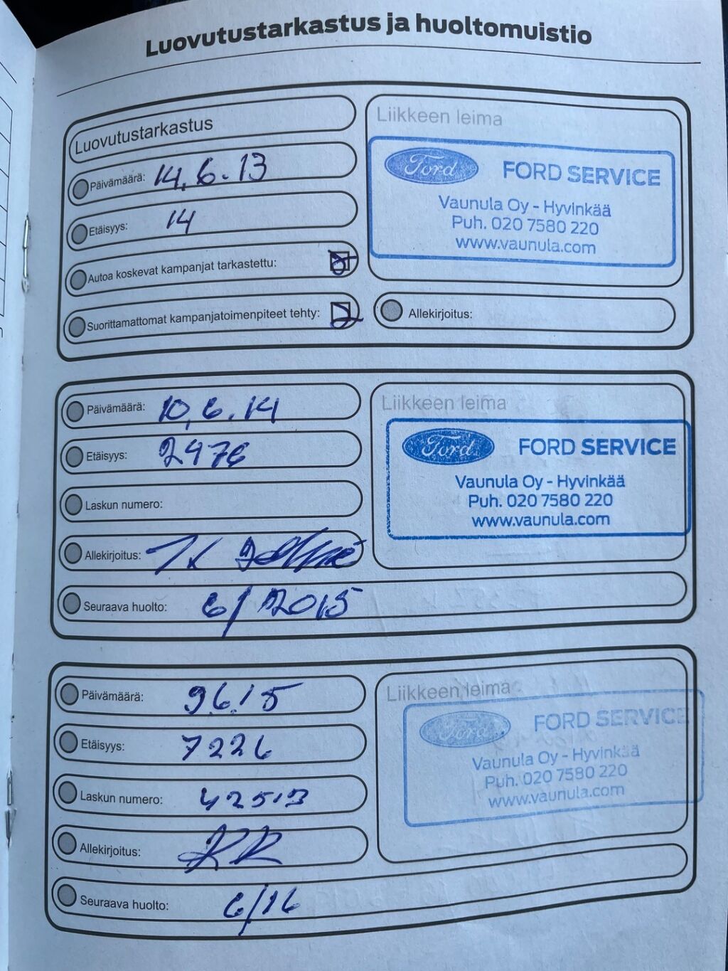 Ford Fiesta 2013 Sininen